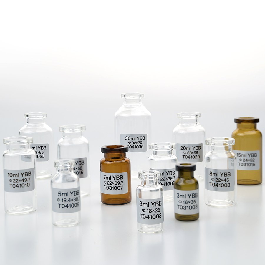 Mini empty small pharmaceutical bottle vial 3ml 5ml 7ml 8ml 10ml 15ml 20ml 25ml 30ml clear glass vials