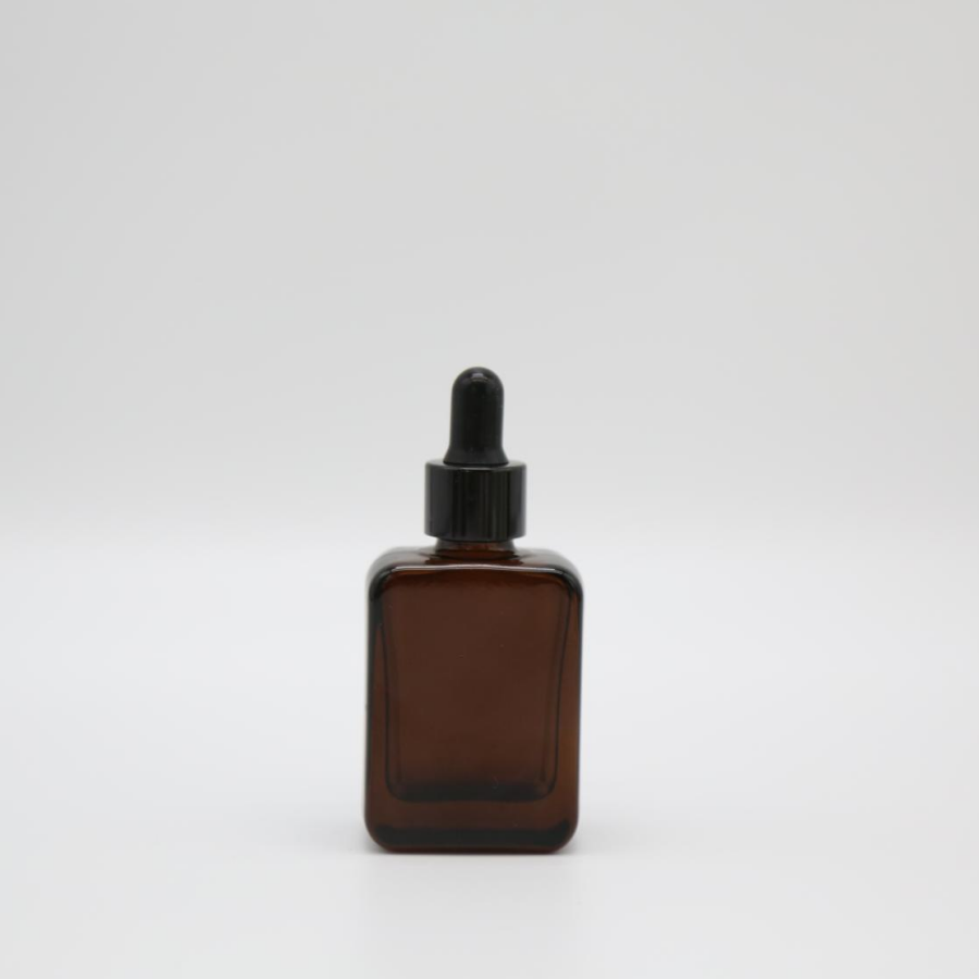 Good Quality 12ml Amber Square Glass Dropper Bottle For Essential Oil Serum Made In China