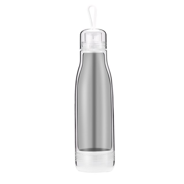 High Quality Double Wall Clear Tritan Sports Glass Bottle For Water