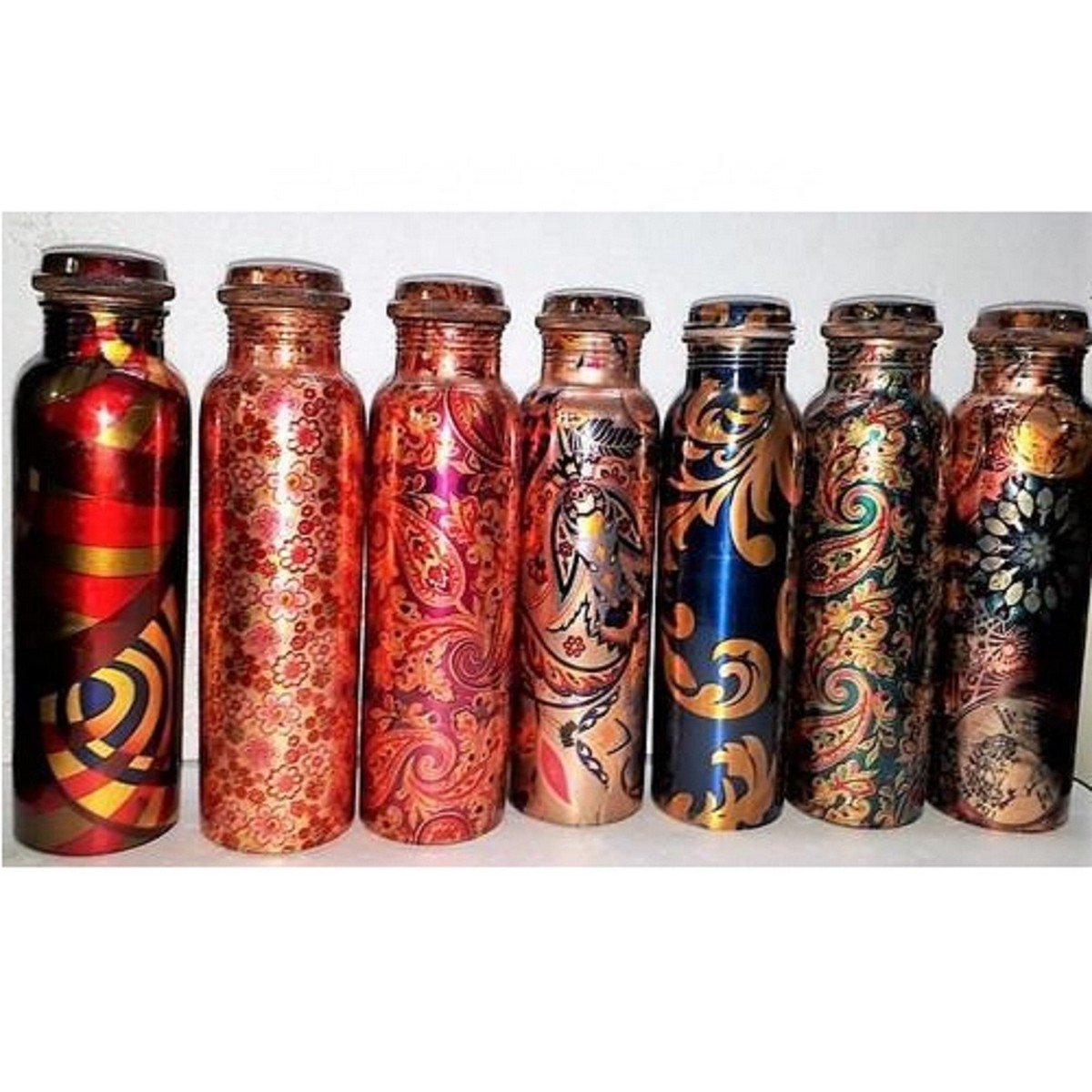 High Performance Copper Stainless Steel Water Bottle Set 5L Small Size Thermal Insulation Printed Cap Gym Fitness Travel India