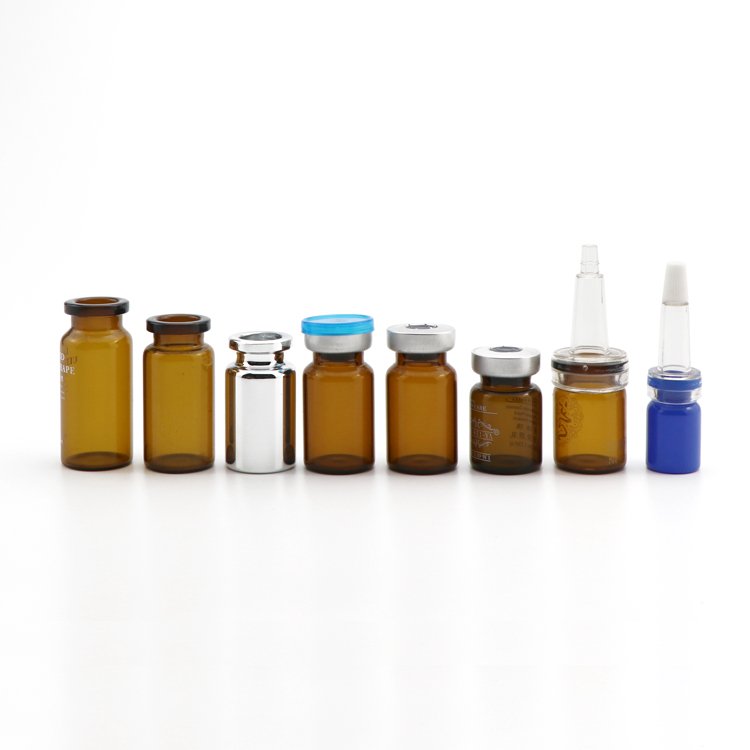 High quality 2-30 ml amber clear tubular injection sterile glass bottles medicine vials for pharmaceutical