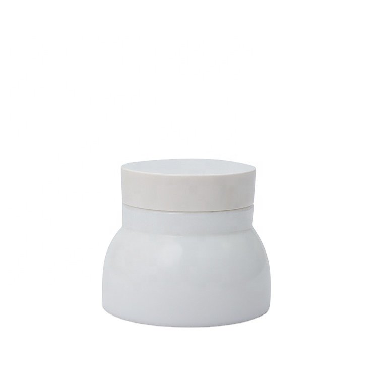Slanted shoulder empty 50g 150g 40ml 100ml 120ml 150ml White Ceramic jar for personal skin care