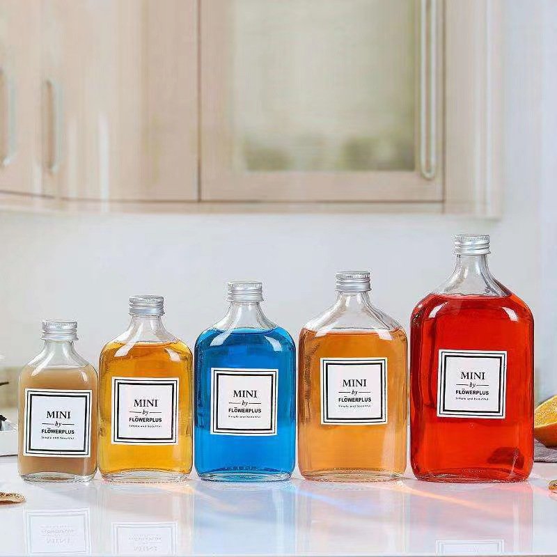 50ml 100ml 200ml Empty Wedding Favour Bottles Zam Flask For Liquor Gin Vodka Gift Set Alcohol mini glass bottle