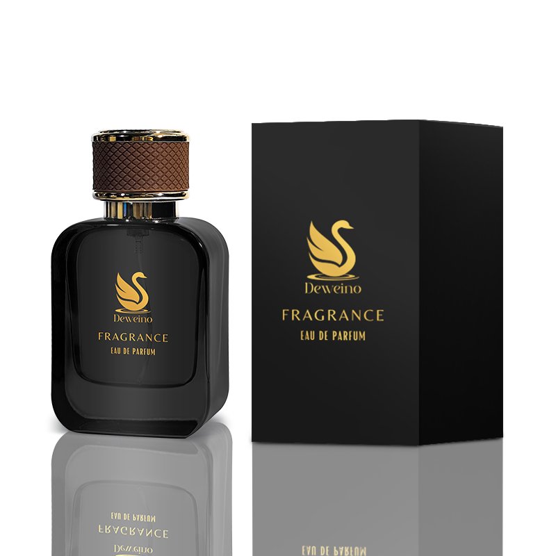 Best Selling Square Perfume Bottle Black 50Ml Perfume Glass Bottle Luxury Perfume Bottle With Gift Box Packaging