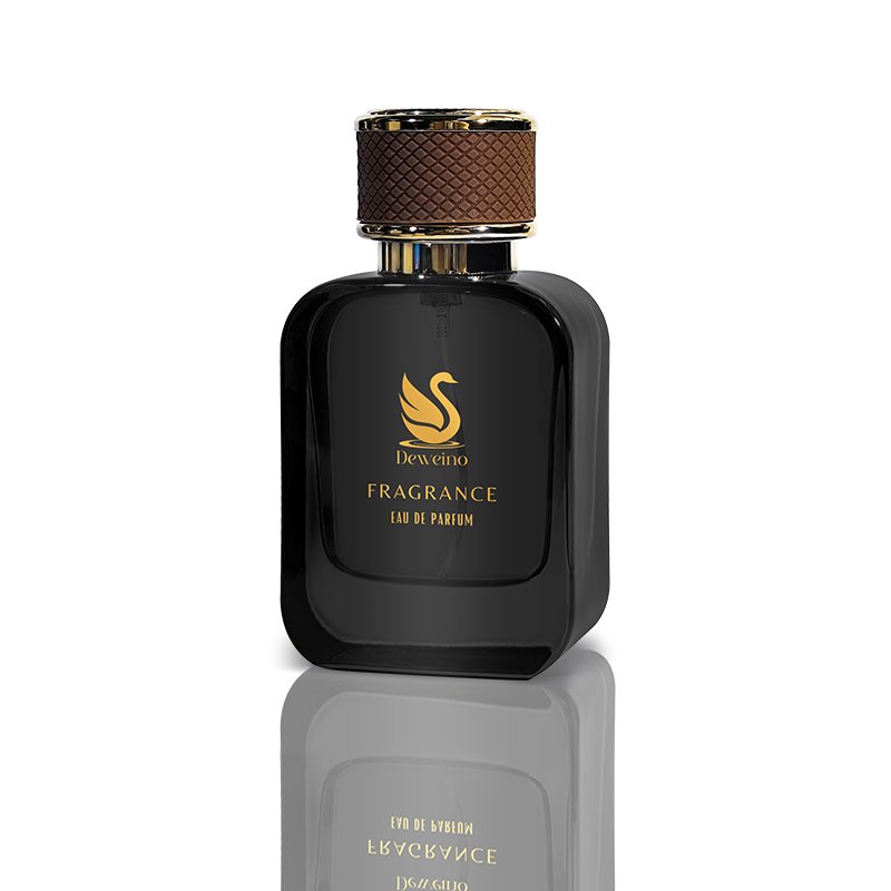 Best Selling Square Perfume Bottle Black 50Ml Perfume Glass Bottle Luxury Perfume Bottle With Gift Box Packaging