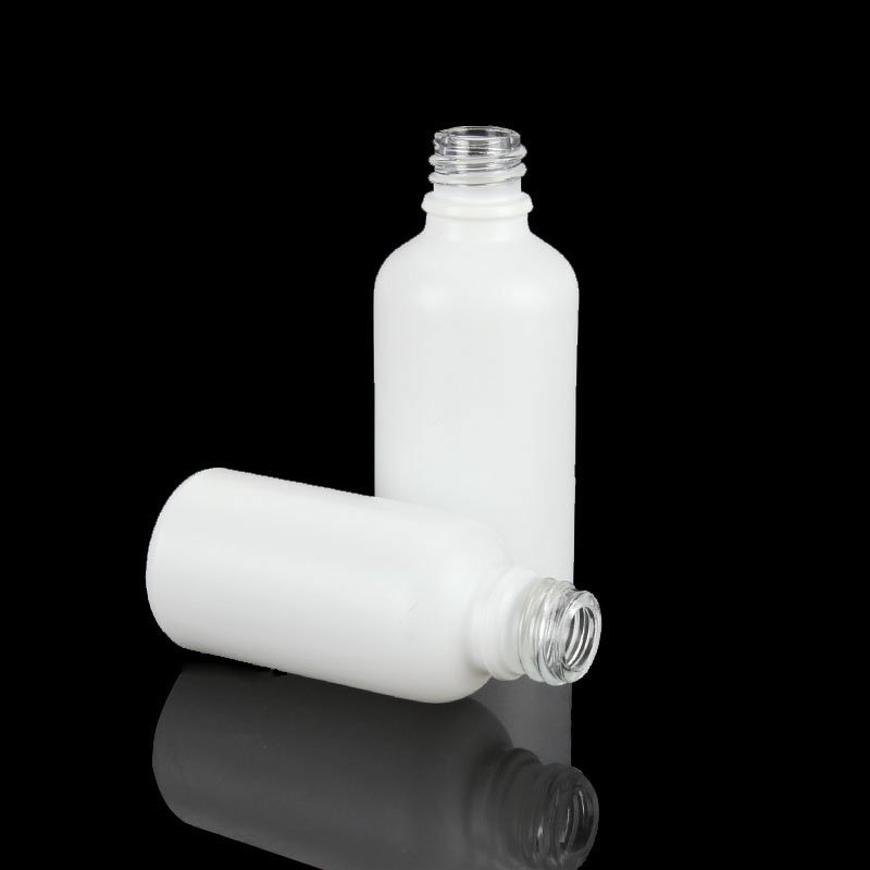 5ml 10ml 15ml 20ml 30ml 50ml 100ml Empty Essential Oil Eye White Porcelain Glossy Glass Dropper Bottle With Pipette Gold Lid