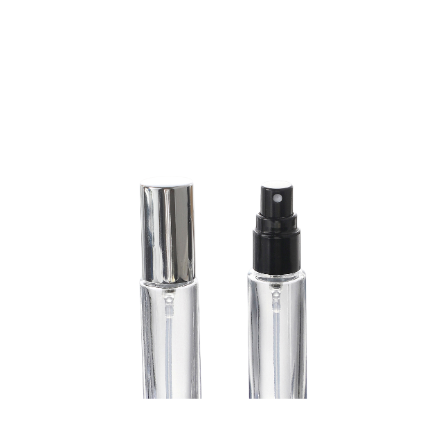 10ml square perfume spray glass bottle 10 ml rectangular thick bottom refillable glass spray roller bottle for perfume