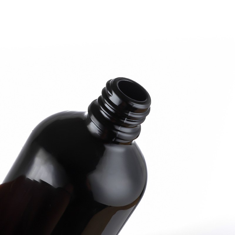 Custom Logo Empty Cosmetic Packaging Essential Hair oil Perfume 10ml 30ml 50ml 100ml Black Glass Dropper Bottle