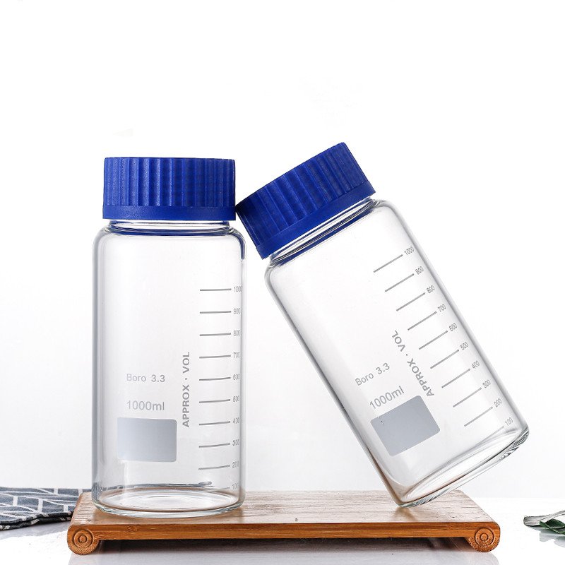 GL80 Reagent Bottle 1000 ml Graduated with Orange Screw Cap