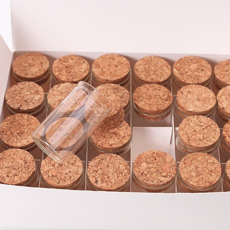 Hot Sale Small Mini Borosilicate Glass Tube Jar 10ml Glass Bottles With Cork Lids