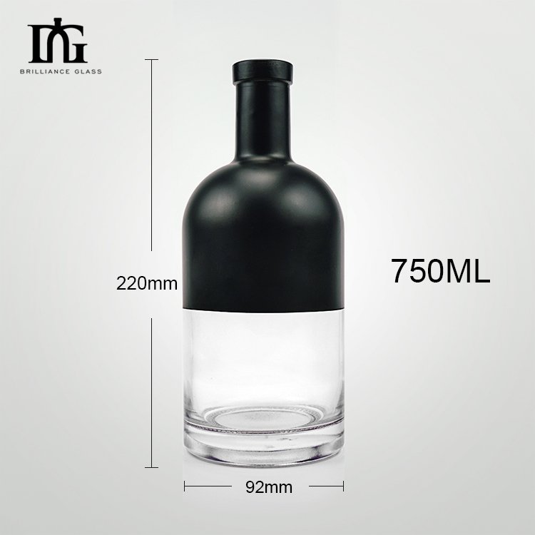 Hot Selling clear glass bottle 500ml 700ml 750ml Glass Spirits Bottle with Custom Packaging
