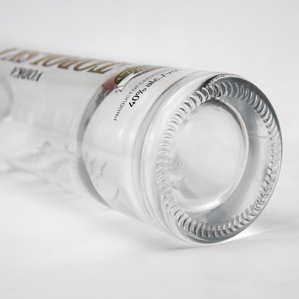 Premium Empty Cylinder Glass Liquor Wine Bottle 750ml Frosted Glass Vodka Whisky Bottle Wholesale With Aluminum Screw Cap