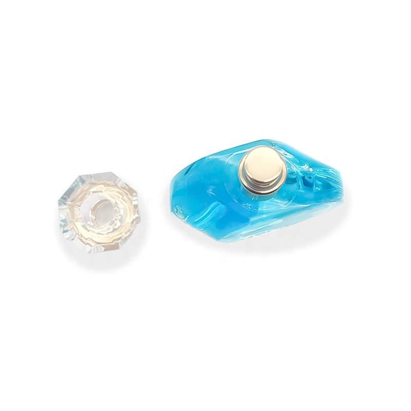 Wholesale Luxury Recyclable Custom Flat Round Shape Clear Empty Glass Perfume Spray Atomizer Bottle 50ml