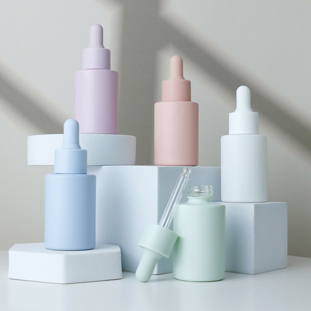 20ml 30ml 50ml Flat Shoulder Glass Dropper Bottle Products China Wholesale Serum Bottle With Skin Care Cosmetics Glass Bottle