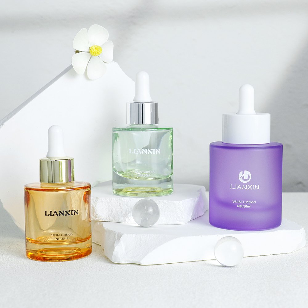 20ml 30ml 50ml Flat Shoulder Glass Dropper Bottle Products China Wholesale Serum Bottle With Skin Care Cosmetics Glass Bottle