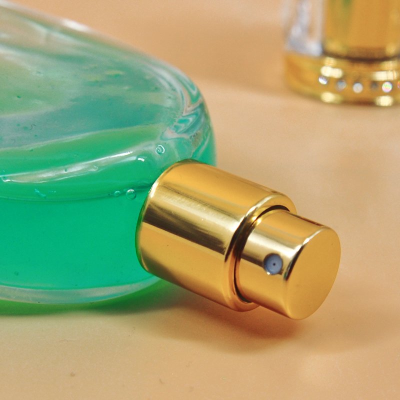 Wholesale 350ML Custom Spray Refillable Luxury Empty flat round Perfume Glass Bottle