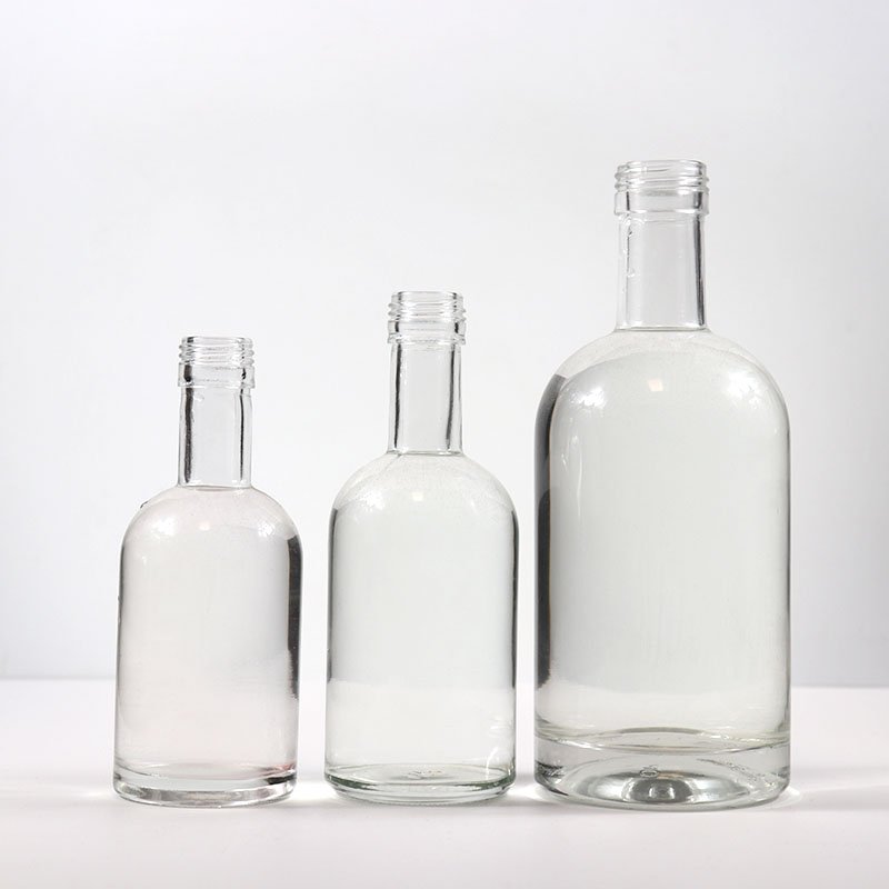 750ml 300ml 200ml Glass Bottles Liquor Bottles Mini Glass Bottle Juice For Gin Rum