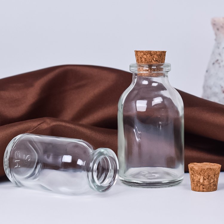 Factory Directly Sale 10ml 20ml 30ML 50ML 100ML Glass Bottles With Cor Lids Wishing Glass Bottles Vials Pudding Glass Jar
