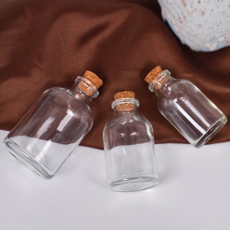 Factory Directly Sale 10ml 20ml 30ML 50ML 100ML Glass Bottles With Cor Lids Wishing Glass Bottles Vials Pudding Glass Jar
