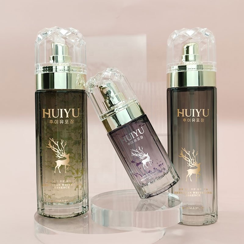 Customized cosmetics package empty skin care lotion 20g 50g 40ml 100ml glass bottle
