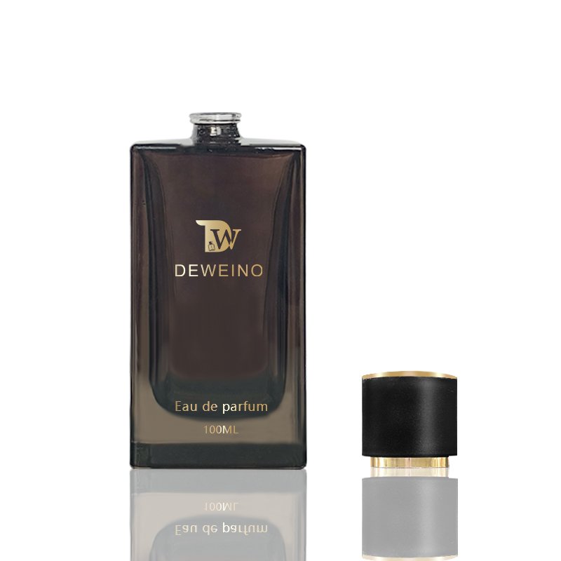 Luxury Square Perfume Glass Bottle Clear Black Glass Perfume Bottles 100 Ml 50 Ml Perfumes Bottles With Packages Black