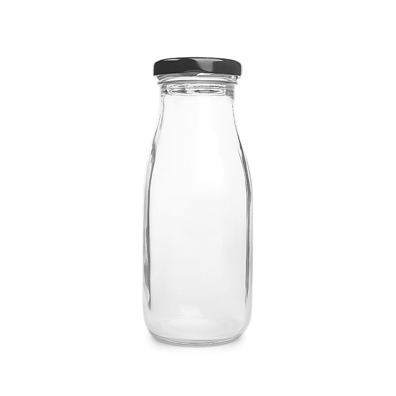Wholesale 300ml 10oz Clear Glass Bottle for Juice Milk Coffee Kombucha Tea