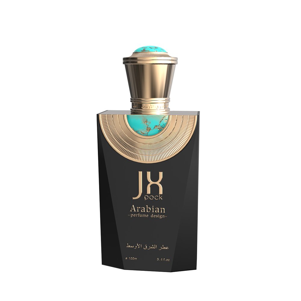 customized printing square matte frosted black gold glass antique arabian perfume bottle 100ml