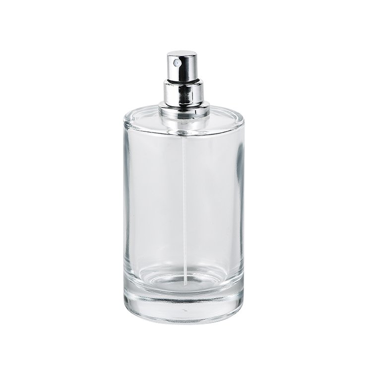 Hot sale black metal case china perfume bottle manufacturer 50ml 100ml glass bottle for perfume spray
