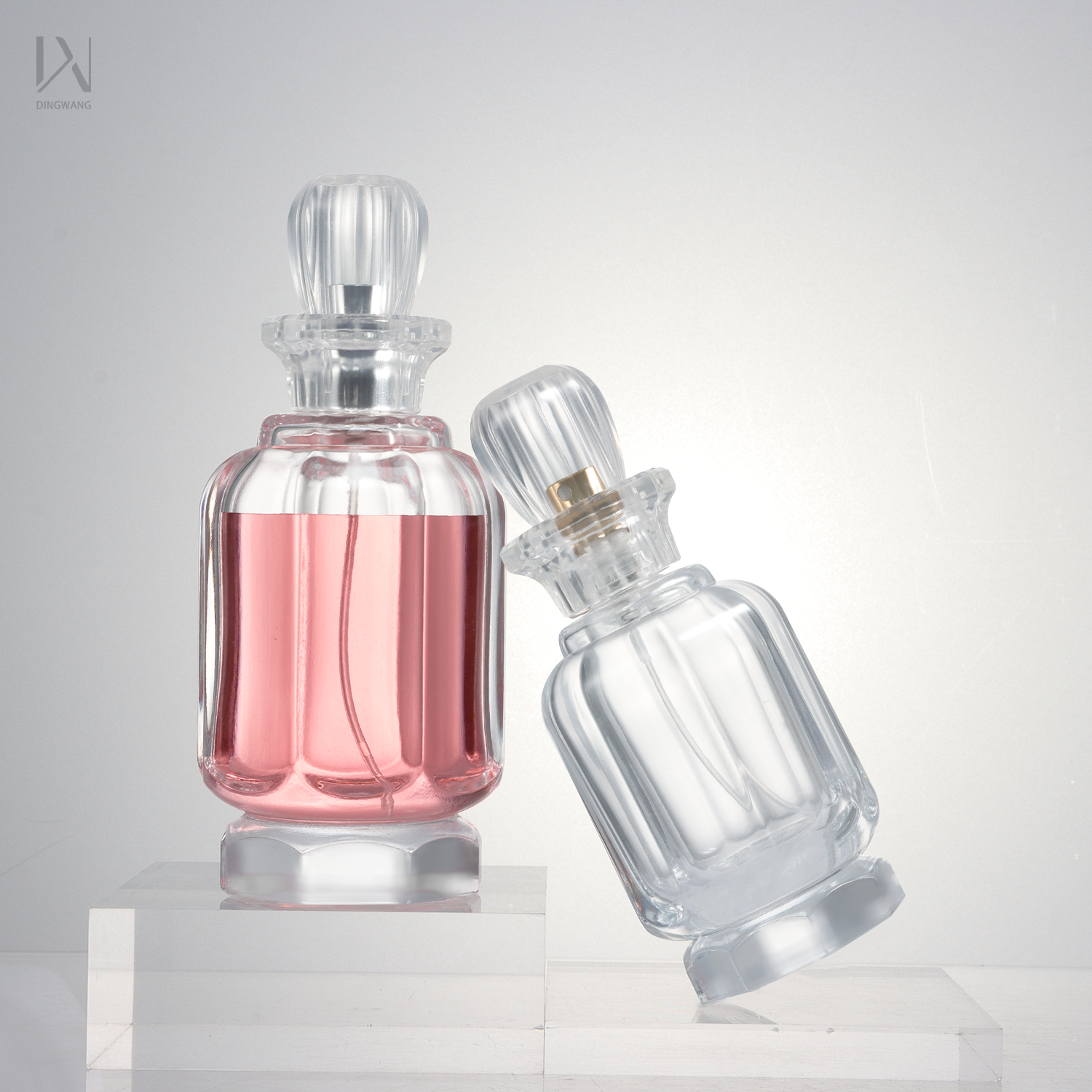 Fancy Cosmetics Liquid Packaging luxury-perfume-bottle perfume bottles crystal glass bottles for perfumes simple and elegant