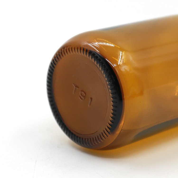 Empty 28mm Amber Brown Round 30ml 60ml 100ml 125ml 150ml Oral Liquid Medical Syrup Glass Bottles with Lid
