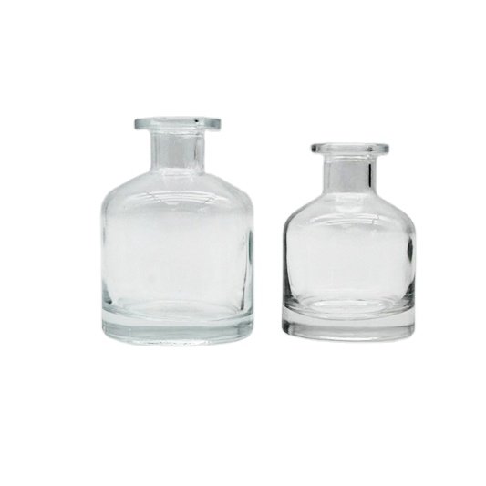 Custom Reed Diffuser Bottle Luxury 200ml Clear Round Aromatherapy Glass Bottle
