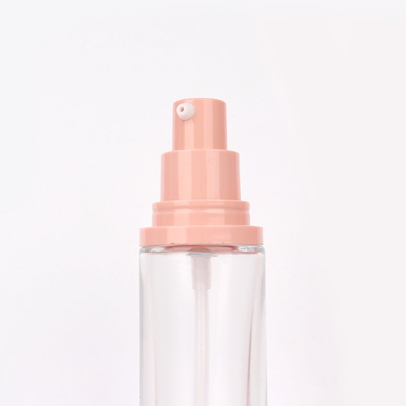 Flat shoulder spray bottle cosmetics essence oil bottle emulsion plastic lid spray glass bottle