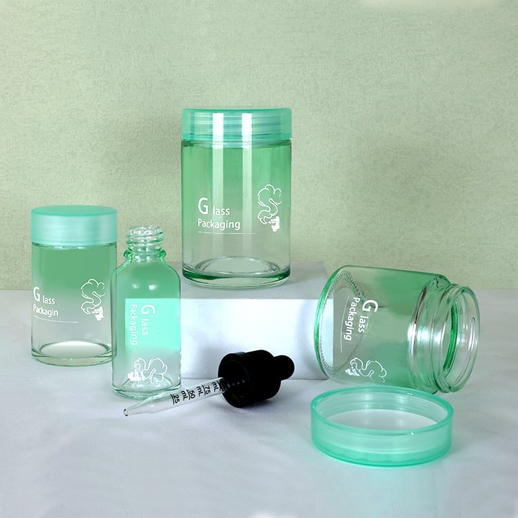 40ml 50ml 60ml Customized Translucent Multi Pack Child Resistant Aluminium Rol l Glass Jars Top Bottles 4 pack Airtight G