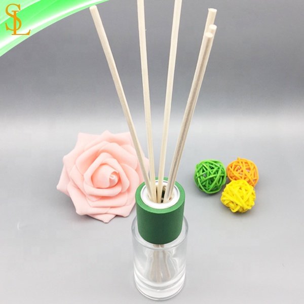 30 ml cylinder round reed diffuser glass bottle empty decorative bottle for perfume with wooden cap