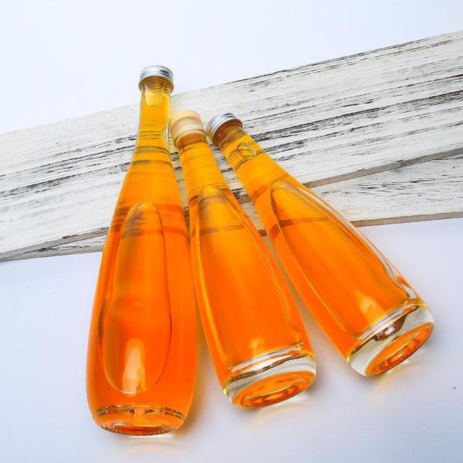 330ml 500ml Mineral Water Glass Bottle with Aluminum Lid