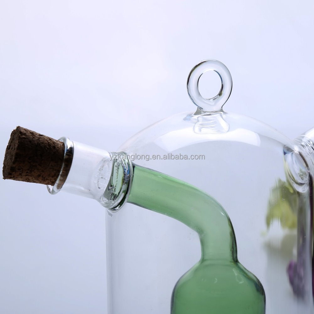 Bottles Oil Kitchen Utensils Cooking Oil Dispenser Bottle for Olive Small Glass Unique Glass Oil and Vinegar 2 in 1 Bottles
