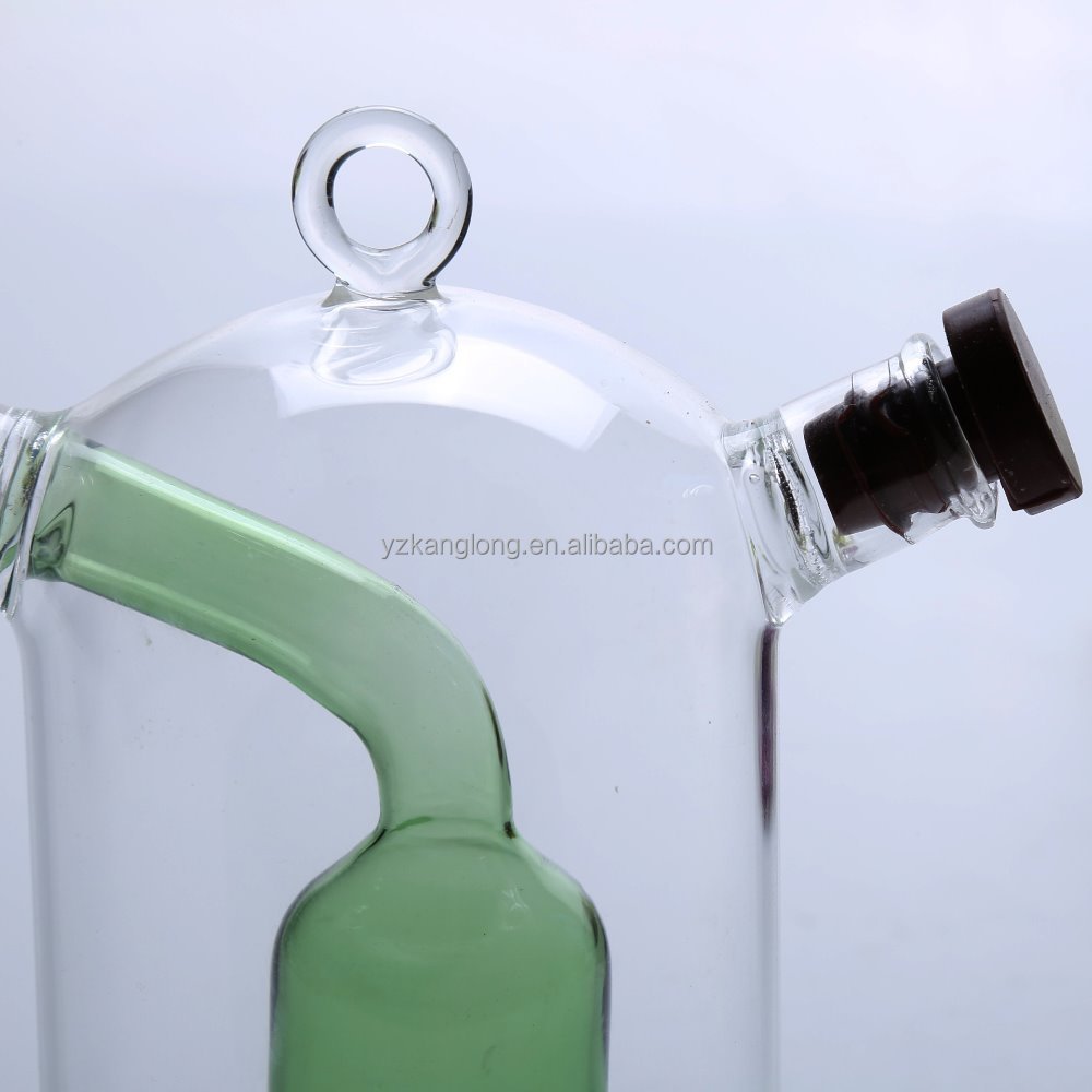 Bottles Oil Kitchen Utensils Cooking Oil Dispenser Bottle for Olive Small Glass Unique Glass Oil and Vinegar 2 in 1 Bottles