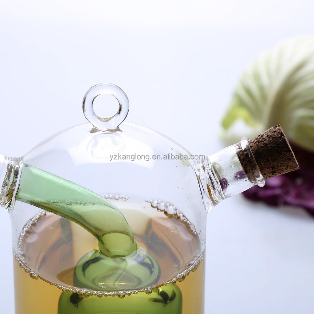 Bottles Oil Kitchen Utensils Cooking Oil Dispenser Bottle for Olive Small Glass Unique Glass Oil and Vinegar 2 in 1 Bottles