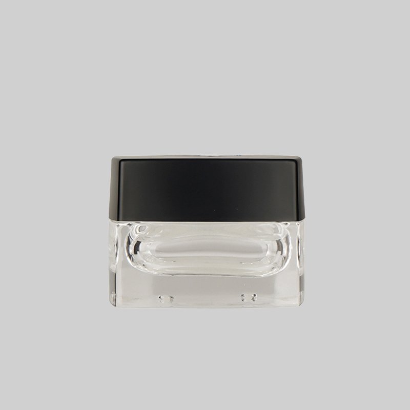100ml 120ml Glass Toner Lotion Bottle 30g 50g Cream Jar Frosted Clear Body Black lid Cosmetic Packaging Set Square Glass Bottle