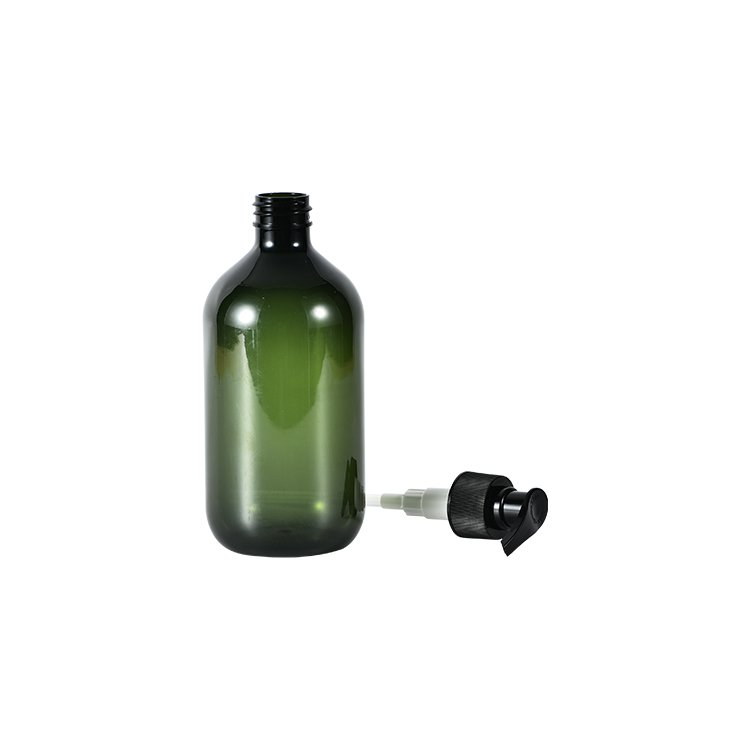 High Quality Luxury 100ml/150ml/300ml/400ml/500ml Boston Round Pet Cosmetic Empty Shampoo Conditioner Pump Glass Bottles