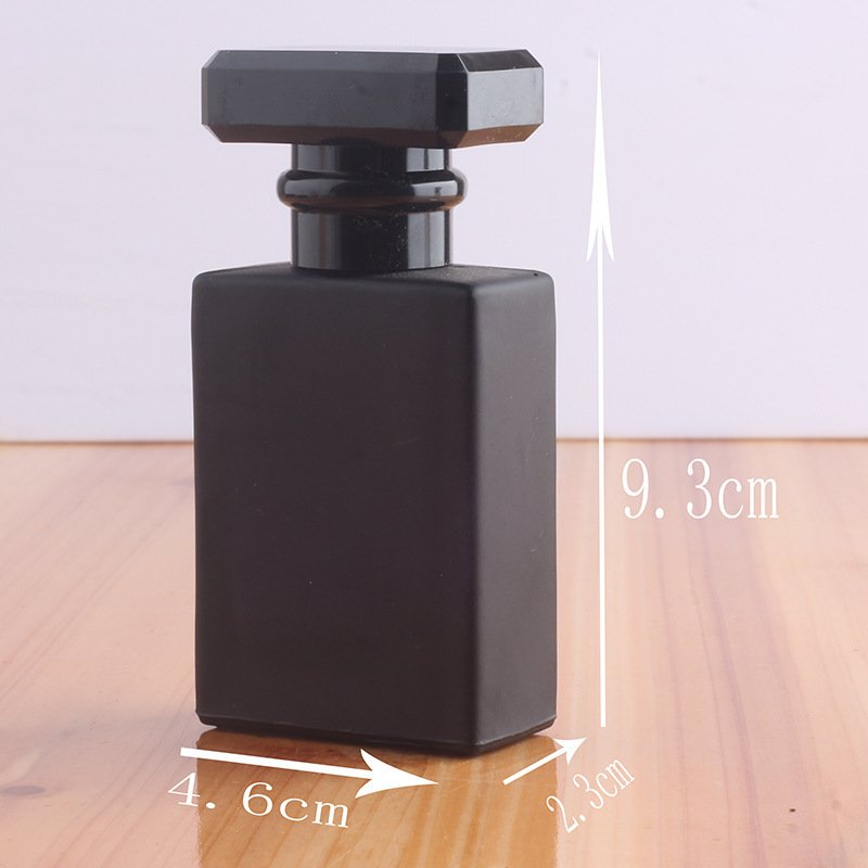 30ml Square Glass Refillable Perfume Bottle Atomizer High-grade Empty Cosmetic Container Portable Perfume Spray Bottle Crystal