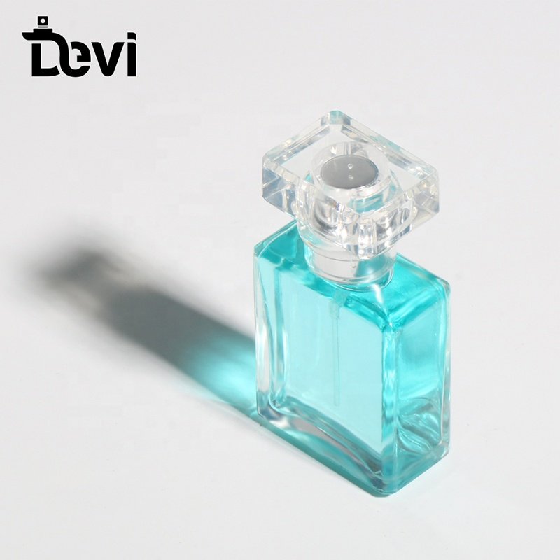 Fully Stocked 20ml Glass Perfume Bottle Sprayer Empty Square Atomizer Bottle Manufacturer