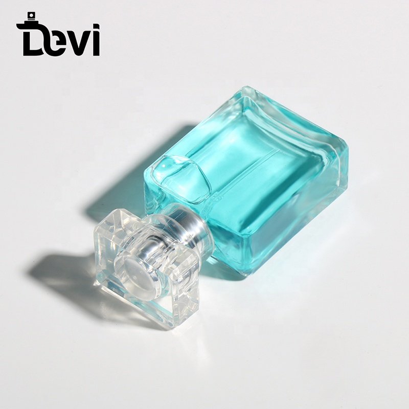 Fully Stocked 20ml Glass Perfume Bottle Sprayer Empty Square Atomizer Bottle Manufacturer