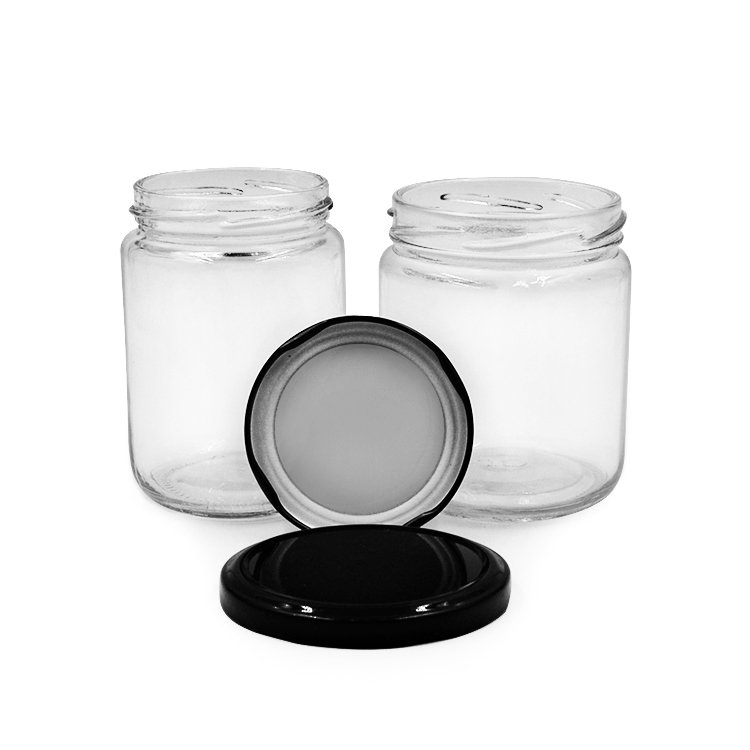 Round Cheap Small Honey Jars 50ml -500ml Honey Glass Bottle with Tin Lid