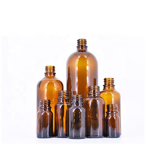 1OZ/2OZ 1OZ 2OZ 4OZ 8OZ 16OZ 32OZ cosmetic clear amber boston round glass bottle for liquid medicine