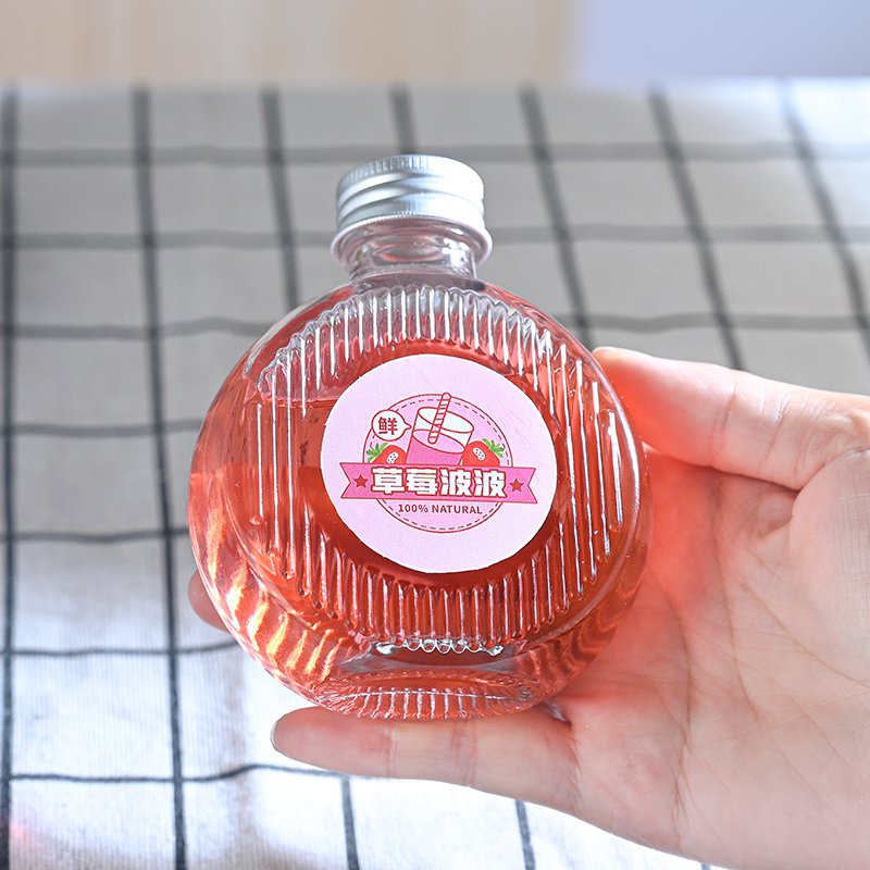 Wholesale Design 500 ml 750 ml Wide Mouth Drinking juice frosted clear sublimation glass water bottle with bamboo lid