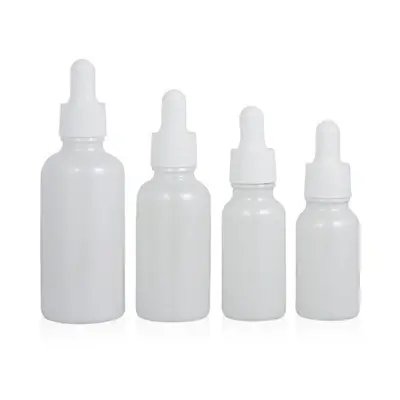15 ml 30 ml 50 ml reusable flat shoulder round thick bottom glass dropper bottle
