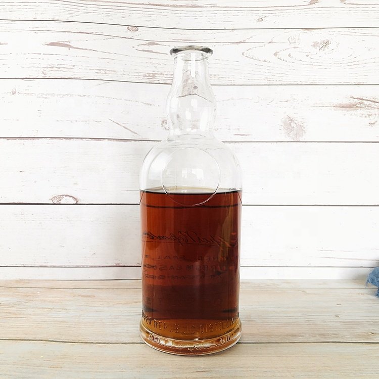 Wholesale Empty 375ml 500ml 700ml liquor glass bottle for alcoholic beverages whisky vodka tequila brandy gin
