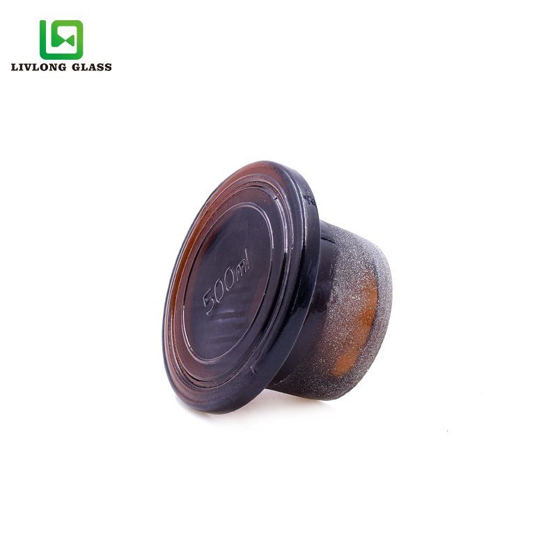 Aromatherapy 1000 ml 125ml 250ml 500ml 60ml Round Amber recycle diffuser glass bottles with amber glass separation cork