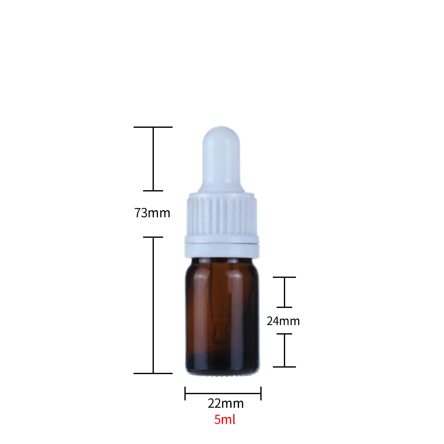 Essential oil packaging 5ml 10ml 15ml 20ml 30ml 50ml 100ml clear green blue amber glass dropper bottle with childproof cap